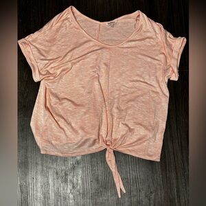 Juicy Couture XL Light Pink Tie-Front Women’s Top